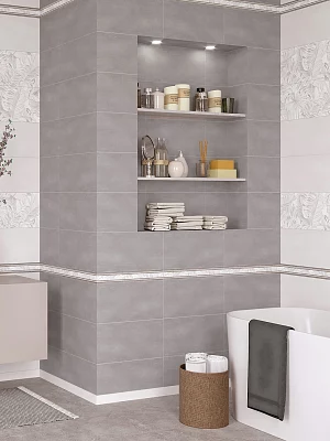 Плитка настенная Alma Ceramica Бонита TWU09BNT707 серый 249*500