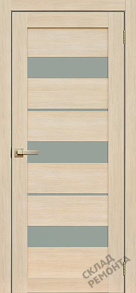 Фото Дверь FlyDoors Ла Стелла 200 ясень латте, экошпон, матовое стекло – купить в Чите: цена, описание, фото. Интернет-магазин. 1