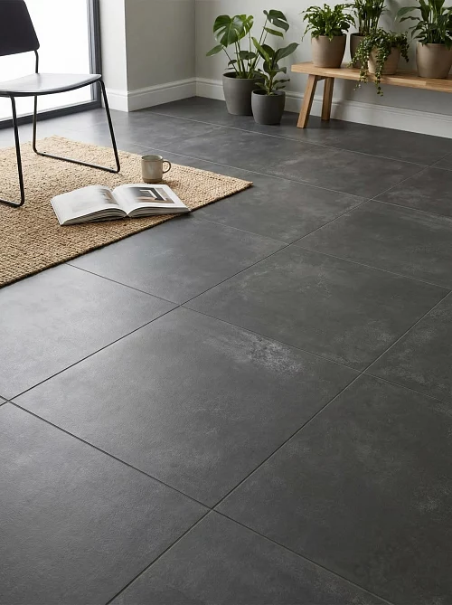 Фото Керамогранит матовый Alma Ceramica Тотем GFU6060TTM20R черный 600*600*9 – купить в Чите: цена, описание, фото. Интернет-магазин 1