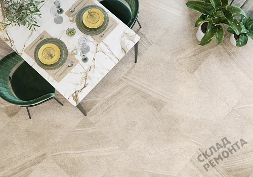 Фото Керамогранит матовый Alma Ceramica Олса GFU04OLS40R бежевый 600*600*9 – купить в Чите: цена, описание, фото. Интернет-магазин 2