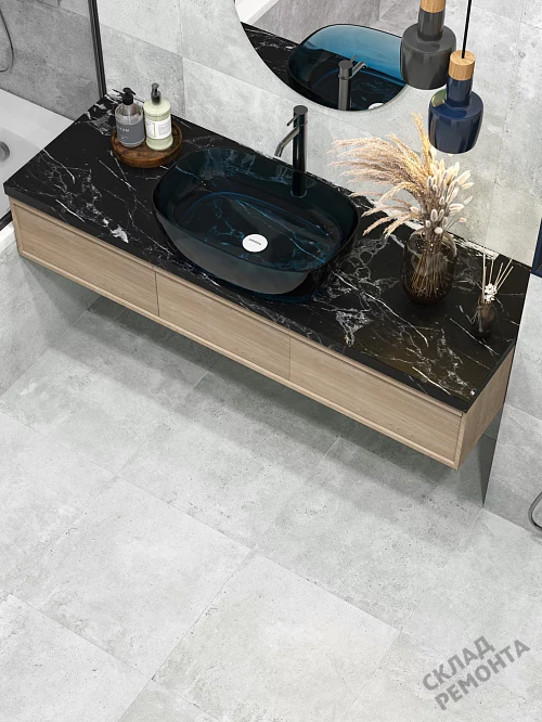 Фото Керамогранит матовый New Trend Вальтер D60212M серый 600*600*9,5 – купить в Чите: цена, описание, фото. Интернет-магазин 1